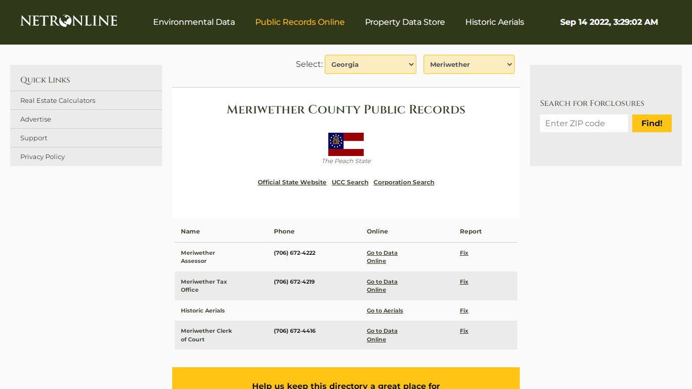 Meriwether County Public Records - NETROnline.com